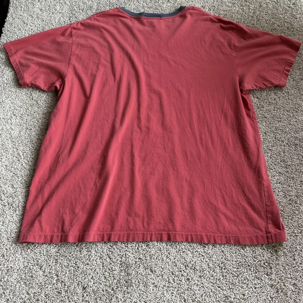 Polo Ralph Lauren Shirt Mens XL Red Gray Ringer Tee T-Shirt Pony Logo Cotton